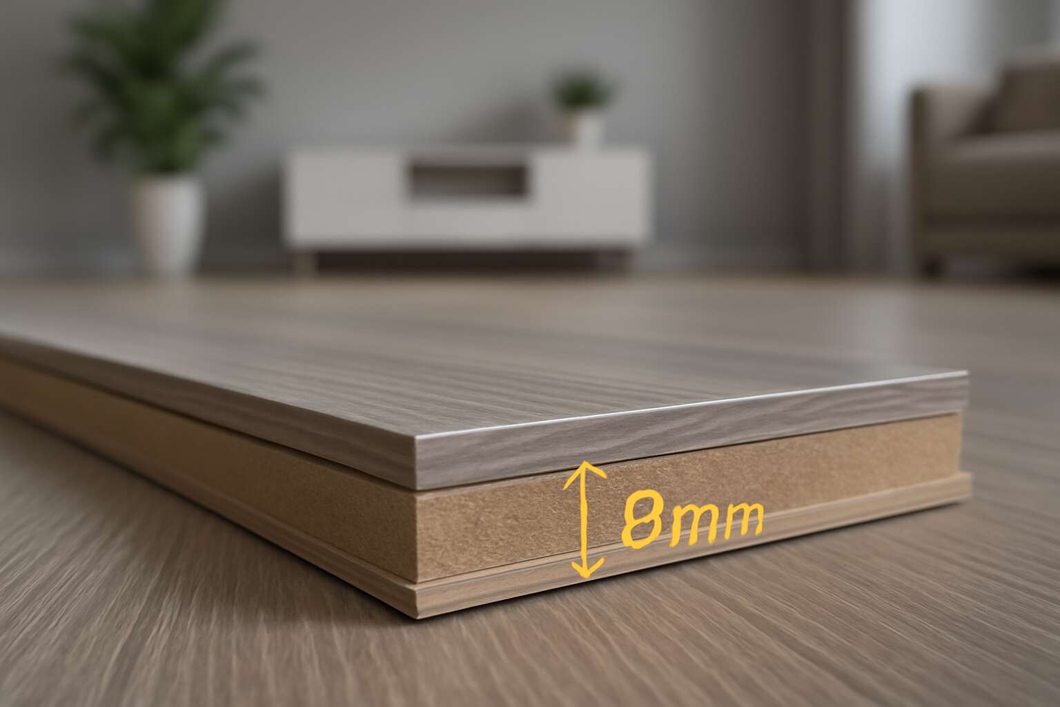 laminate floor thickness