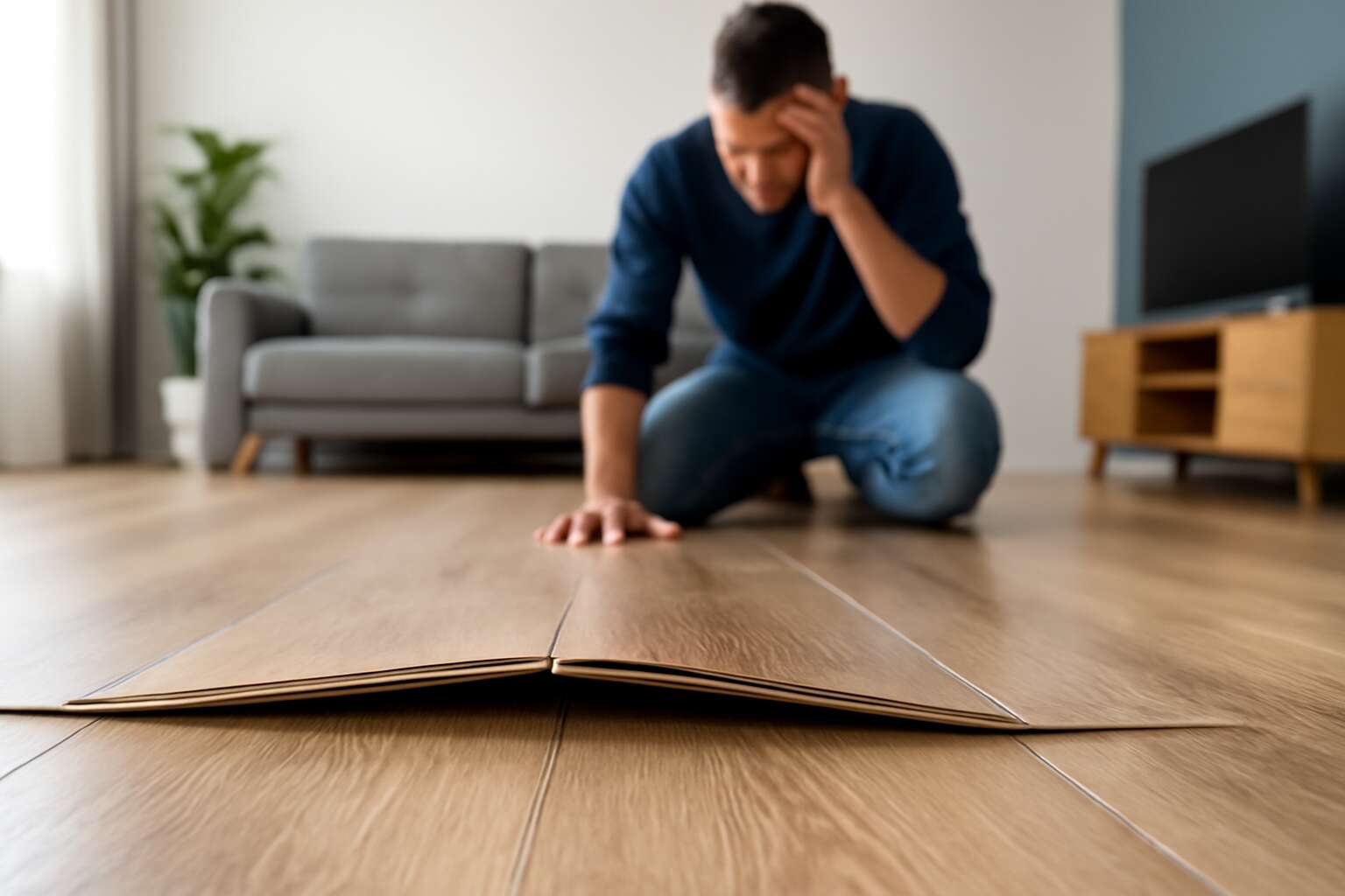 laminate floor keeps separating