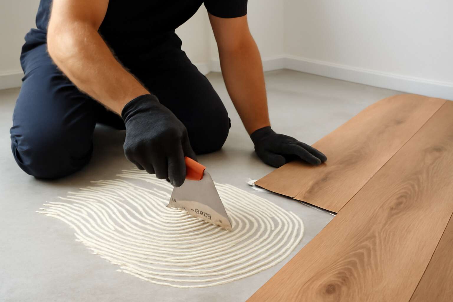can laminate floor be glued down
