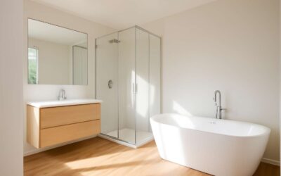 Chic Renovation Ideas for your bathroom with laminate flooring