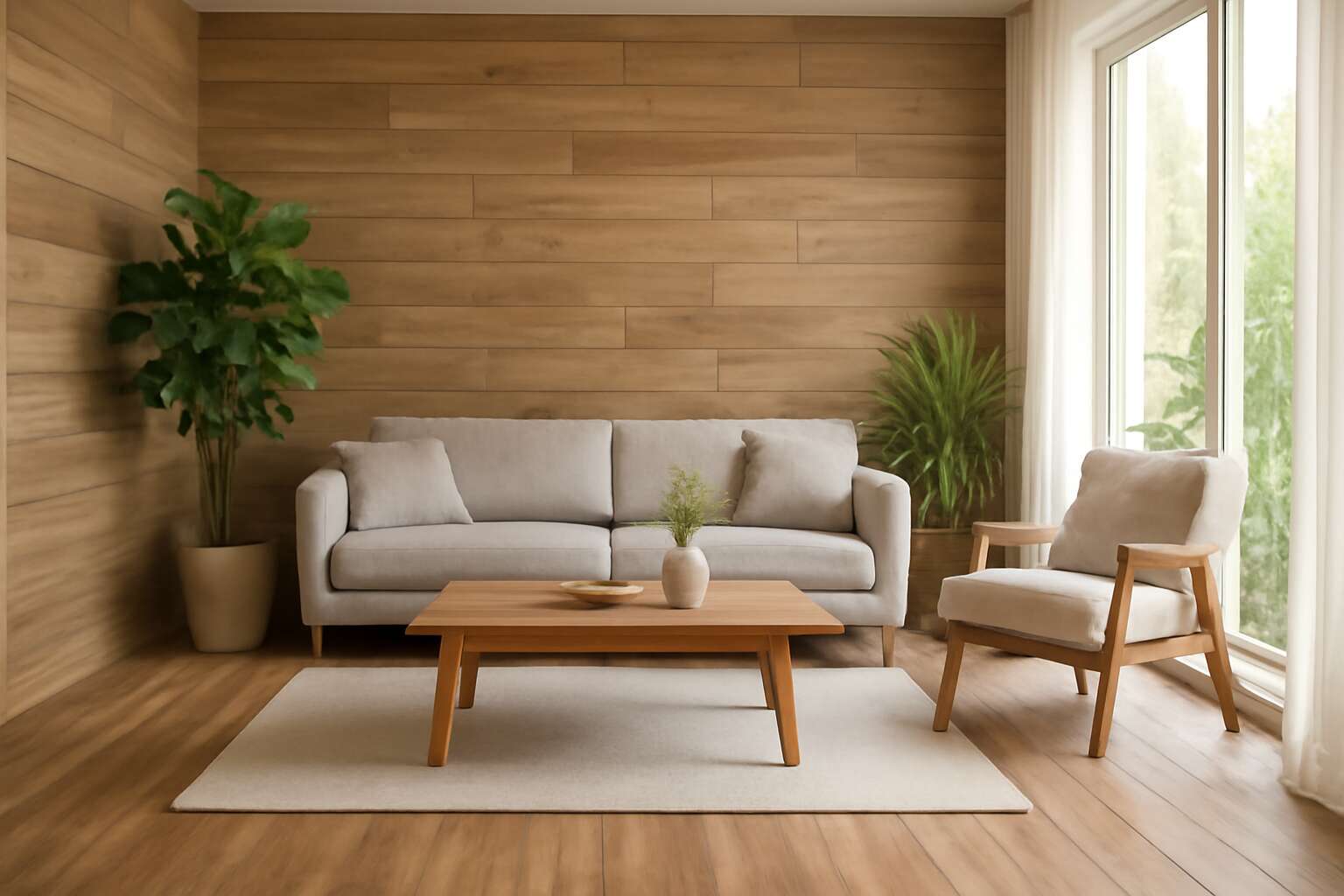 laminate floor on walls