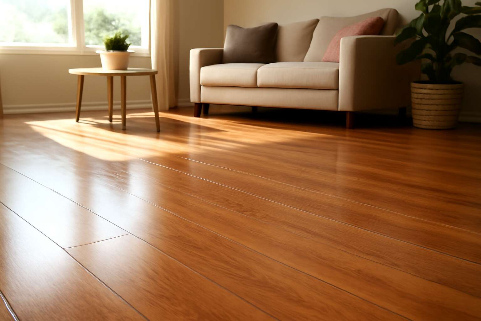 what is laminate floor finish